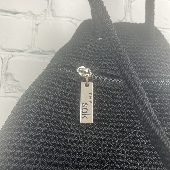 THE SAK Backpack Crochet Black Purse - Picture 3 of 5